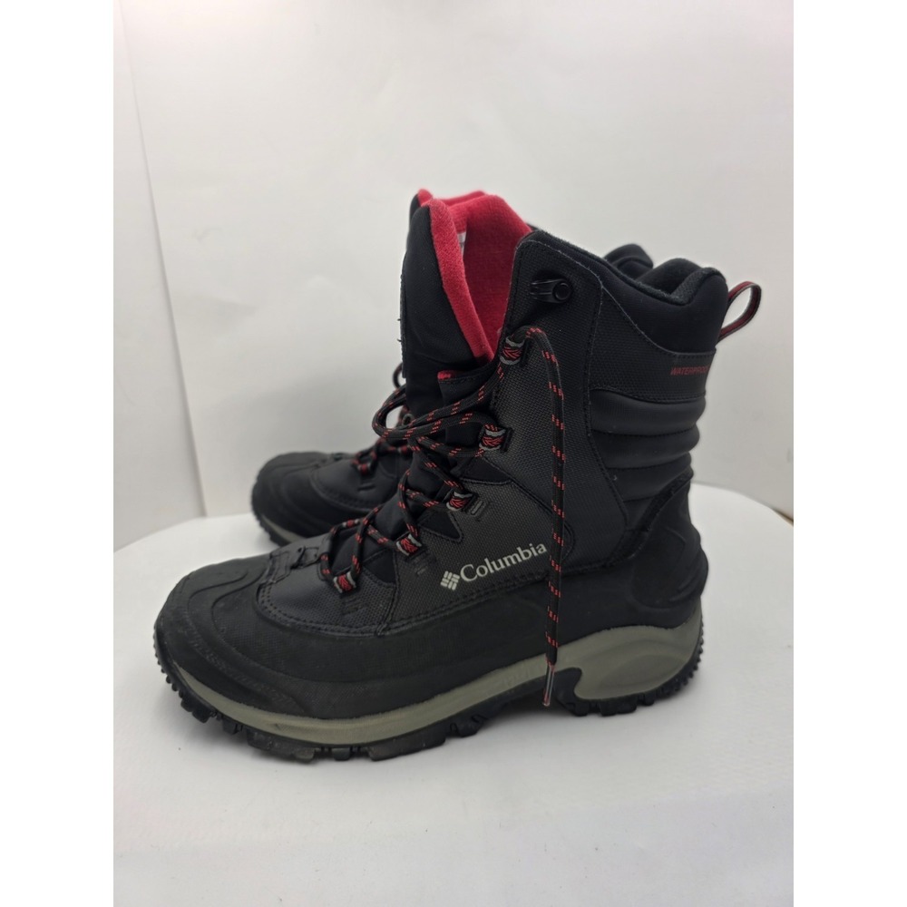 Columbia Bugaboot III Snow Boots Mens‎ 12 Waterproof 200g Insulated Black Red